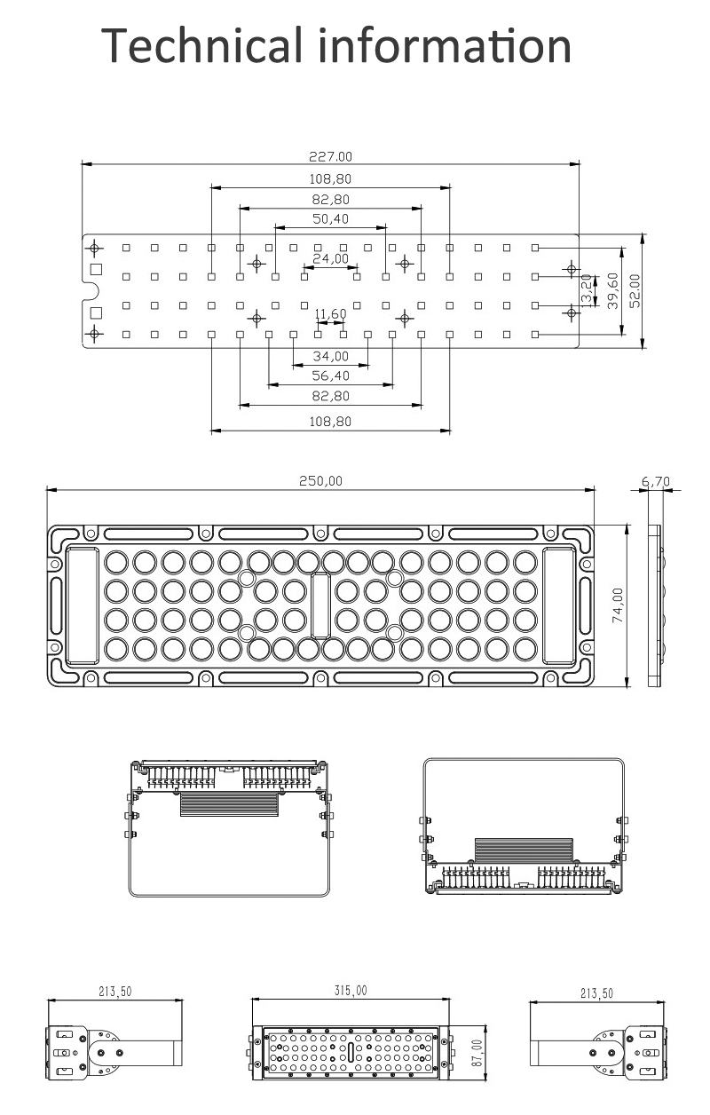 led tunnel light twchnical information